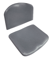 Asiento y cubierta ISO plastic gris