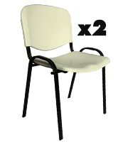 Set de Silla ISO plastic Multiusos Estructura Oval (2 pz) (KM)