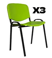 Set de Silla Iso plastic Multiusos (3 pz)