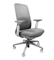 Silla Londres Ejecutiva Premium Mesh Fresh Tapiz Gris 