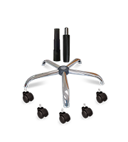 Kit para Silla Ejecutiva con base cromada y piston Negro (MM)