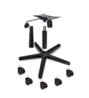 Kit para Silla Ejecutiva base nylon, piston negro y mecanismo (KM)