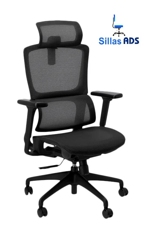 Silla Aqua Directiva Mesh Fresh Negro, foto 1