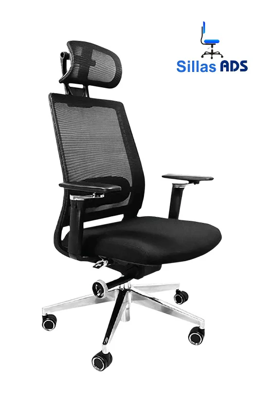 Silla Directiva Alfa Mesh Fresh Negro CC, foto 1