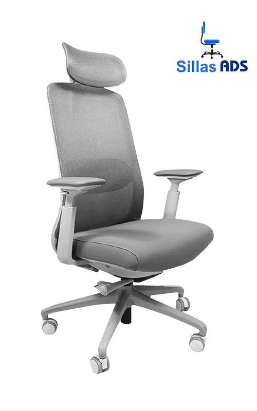 Silla Londres Directiva Mesh Fresh Premium CC Tapiz Gris , foto 1