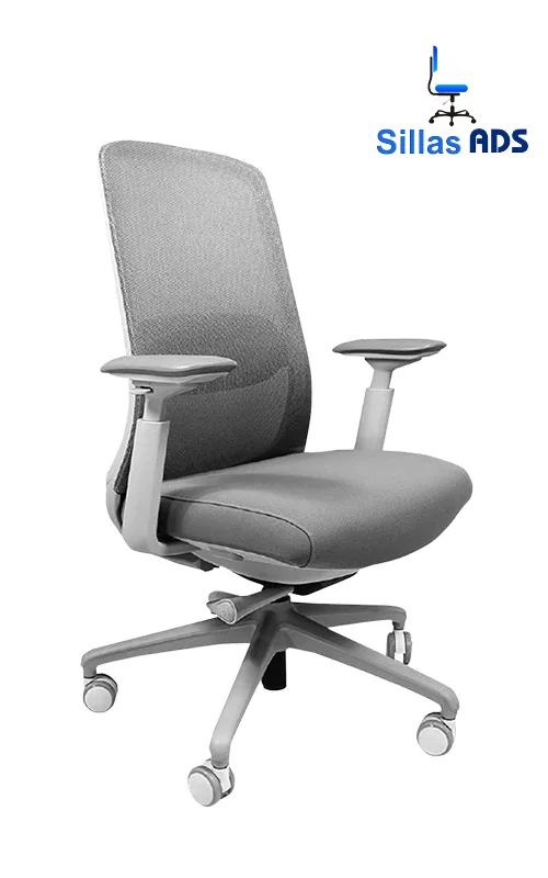 Silla Londres Directiva Mesh Fresh Premium Tapiz Gris , foto 1