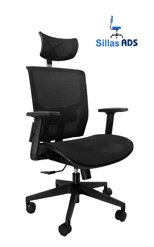 Silla Habana Ejecutiva Asiento Mesh Fresh CC Negro, foto 1