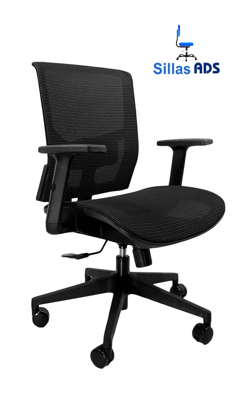 Silla Habana Ejecutiva Asiento Mesh Fresh Negro, foto 1