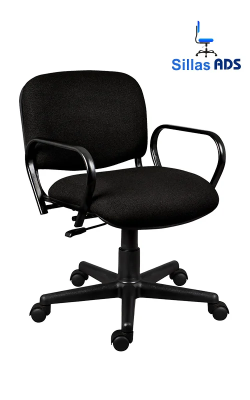 Silla Iso Secretarial Tapiz Negro CB (MM), foto 1