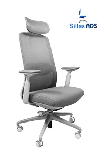 Silla Londres Directiva Mesh Fresh Premium CC Tapiz Gris , foto 1