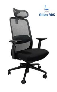 Silla Londres Directiva Mesh Fresh Premium CC Tapiz Negro, foto 1