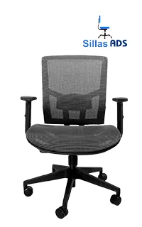 Silla Habana Ejecutiva Asiento Mesh Fresh Gris, foto 4