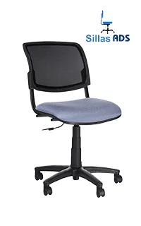 Silla Iso Secretarial Mesh Fresh Estructura Negra, foto 1